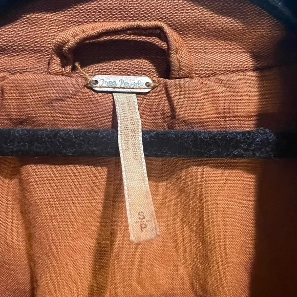 Free People Extreme Cropped Military Jacket Size Small OB618949 Embroidery *FLAW - Picture 12 of 15